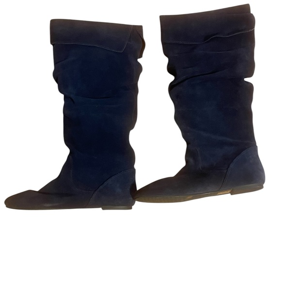 🎉HP🎉Gianni Bini Women's Suede Knee-High Boots Navy- size 8M🎉HP🎉 - Picture 2 of 5